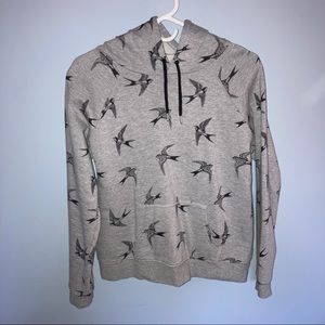 B1G1🌸 Bird Print Hoodie